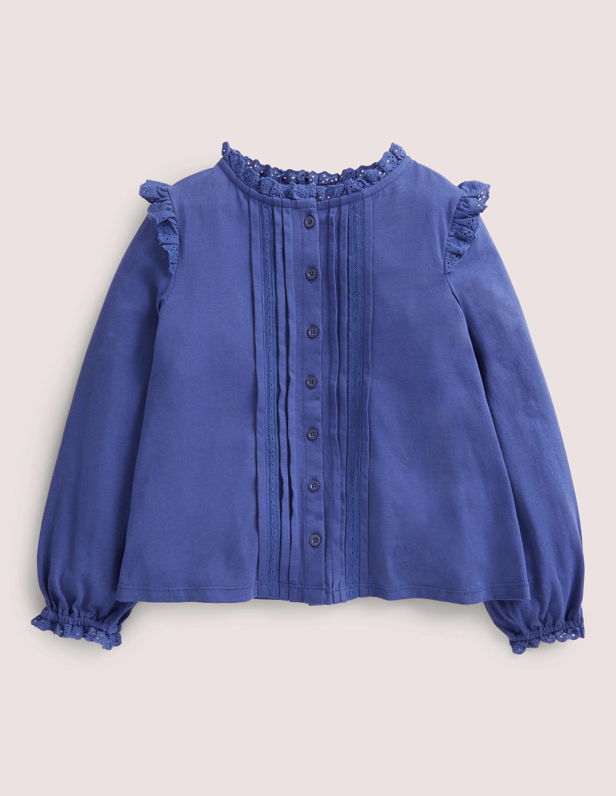 Pretty Button Down Top-Starboard Navy - Image 1