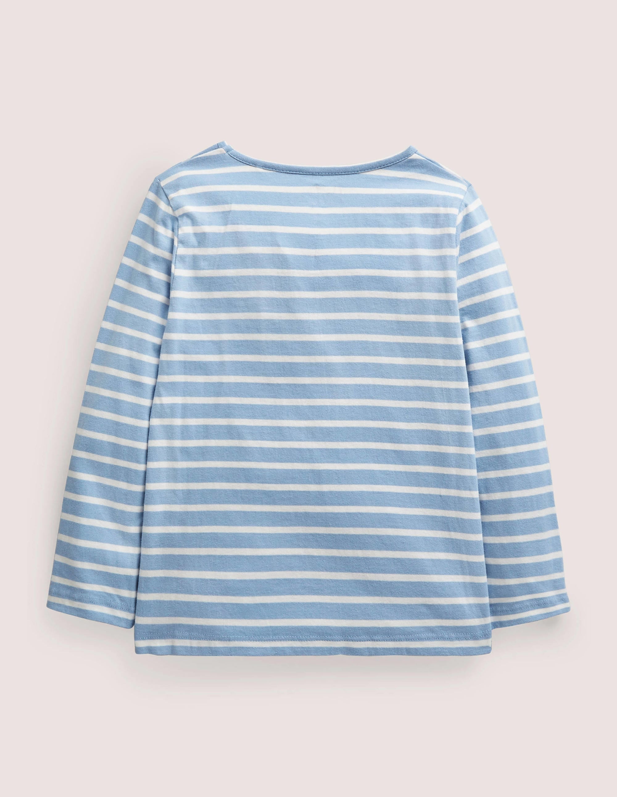 Flutter Appliqué Breton-Dusty Blue/Ivory Floral - Image 2