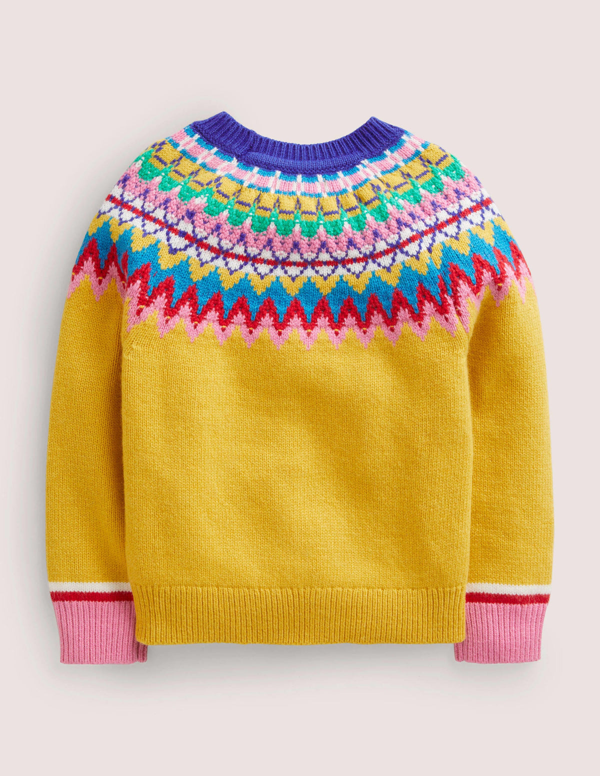 Fun Fair Isle yoke Jumper-Sweetcorn Yellow Fair Isle-2