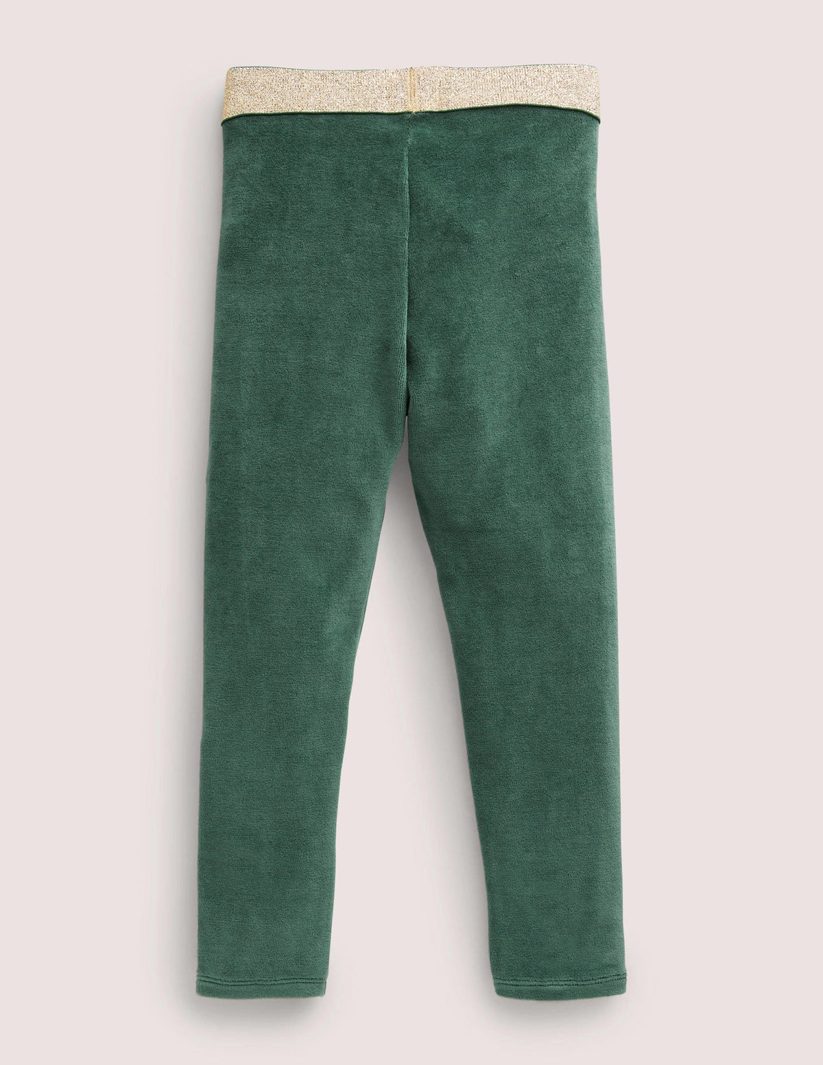 Sparkle Waist Velvet Leggings-Trekking Green - Image 2