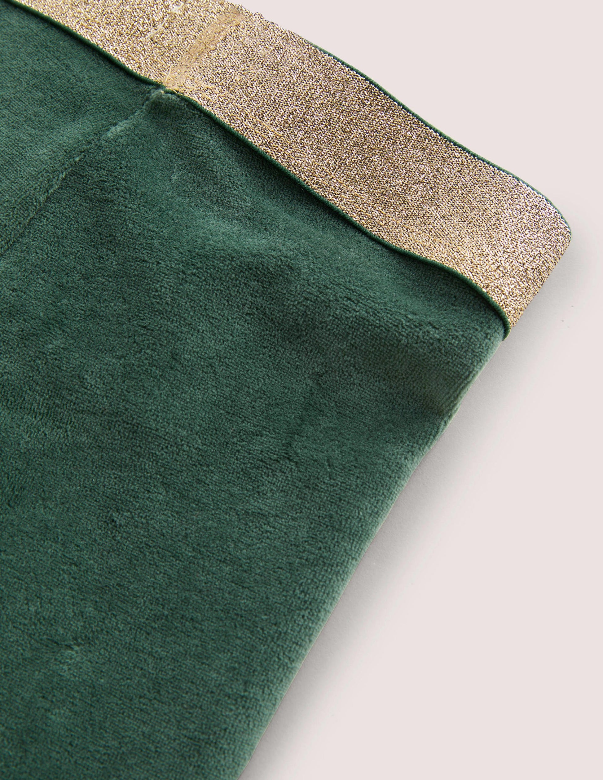 Sparkle Waist Velvet Leggings-Trekking Green-3