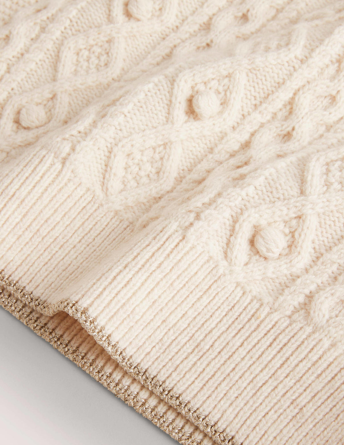 Knitted Tank Top-Ecru Marl - Image 3