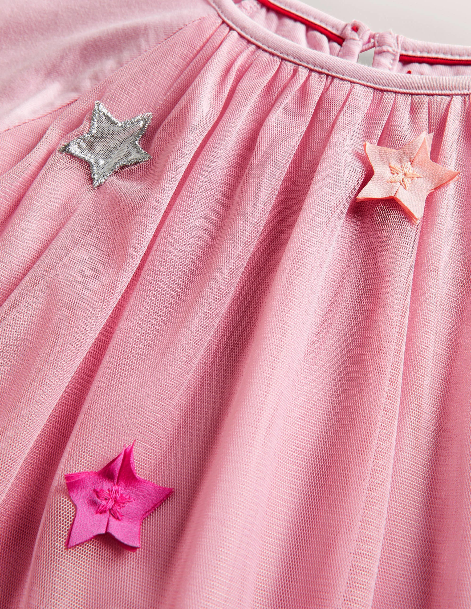 Appliqué Tulle Top-Cameo Pink Flutter Stars - Image 3