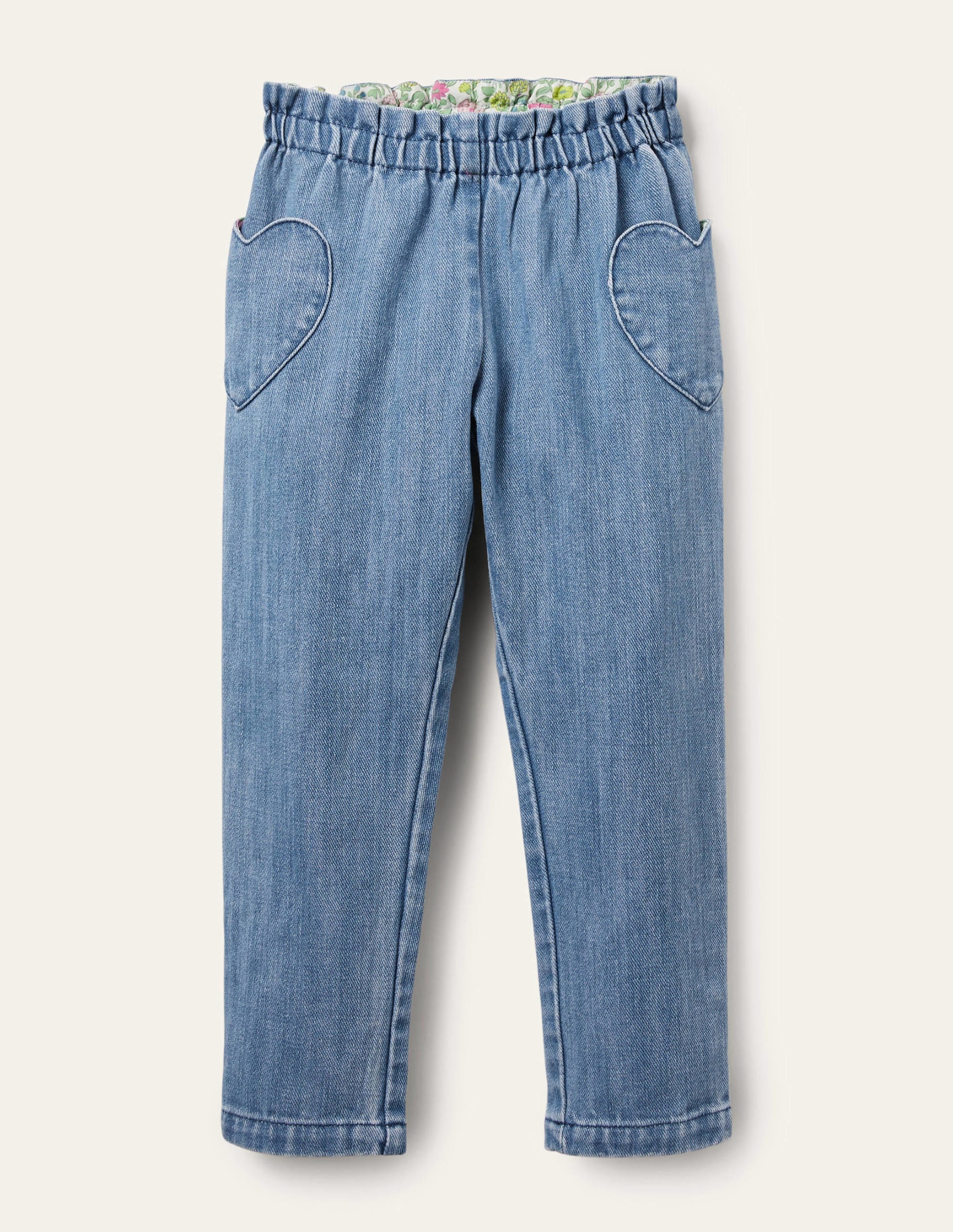 Pull-on Trousers-Mid Vintage Denim - Image 1