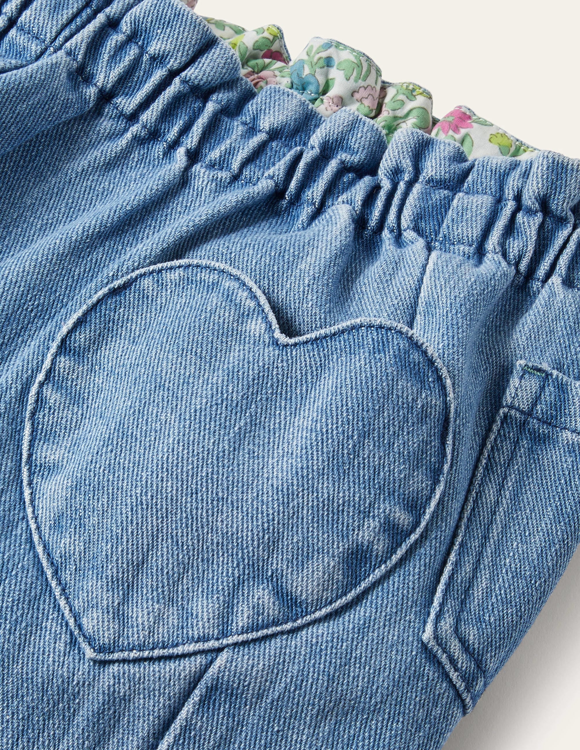 Pull-on Trousers-Mid Vintage Denim - Image 3