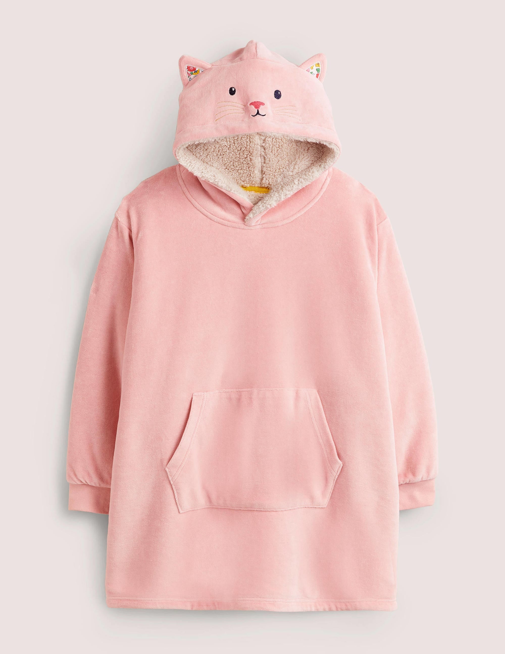 Snuggle Hoodie-Boto Pink Cat - Image 1