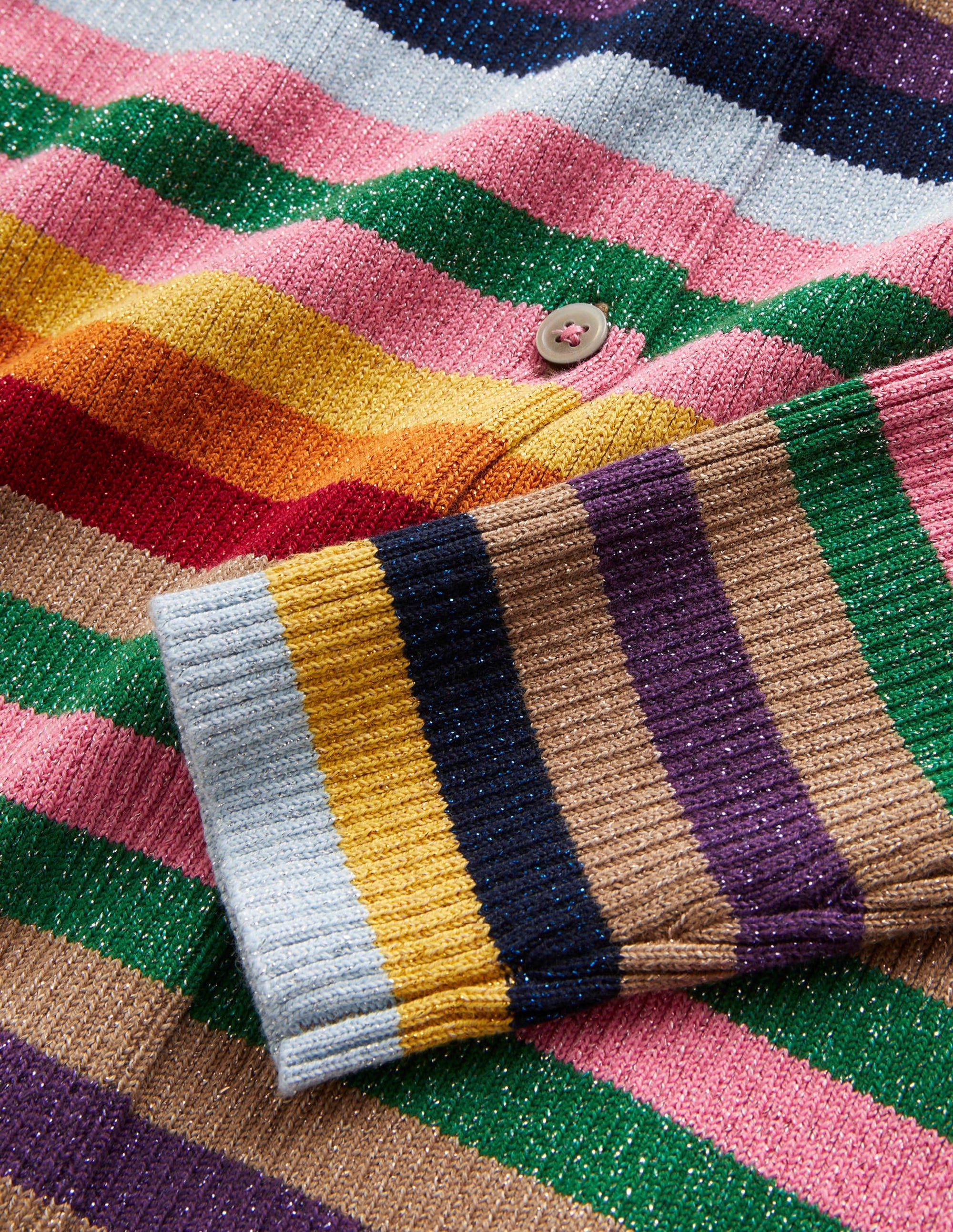 Sparkle Stripe Cardigan-Multi Stripe Sparkle - Image 3