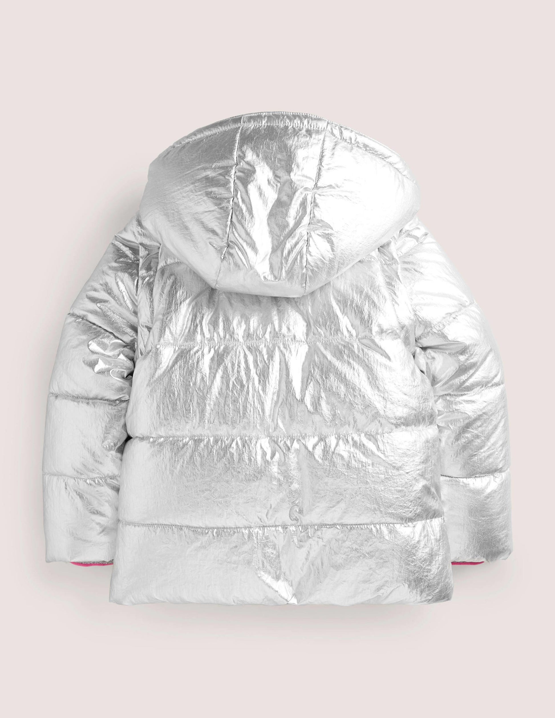 Metallic Cosy 2-in-1 Jacket-Silver Metallic-2