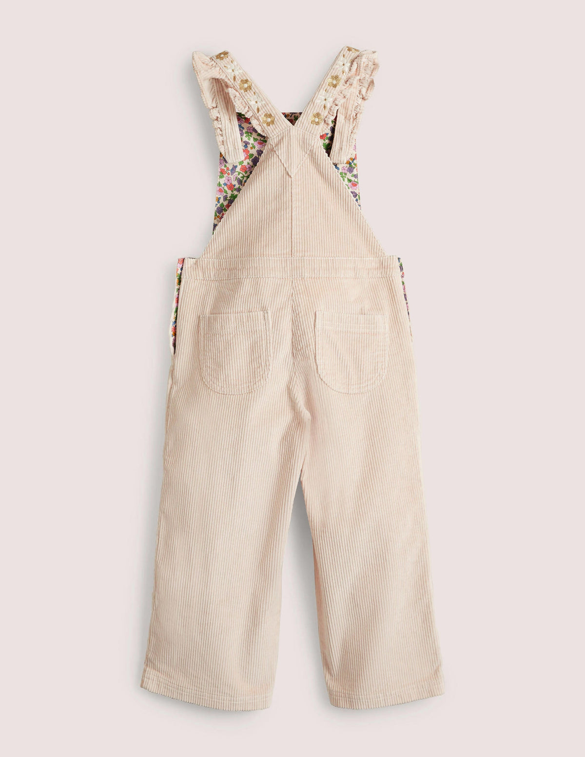 Heart Pocket Cord Dungarees-Sandpipper Pink - Image 2