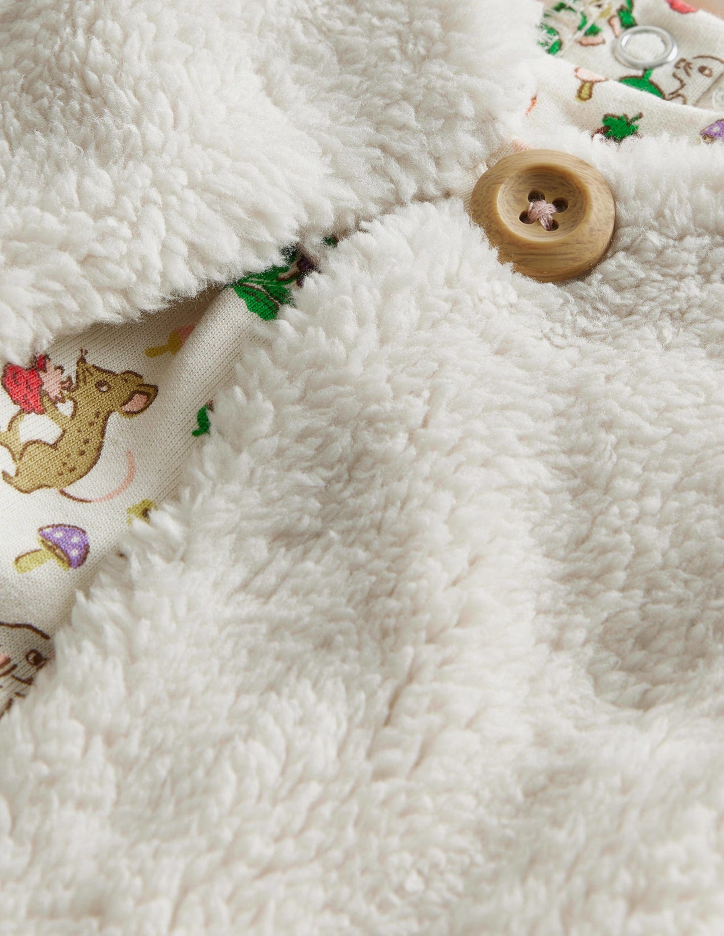 Dress and Gilet Set-Ivory Woodland Friends