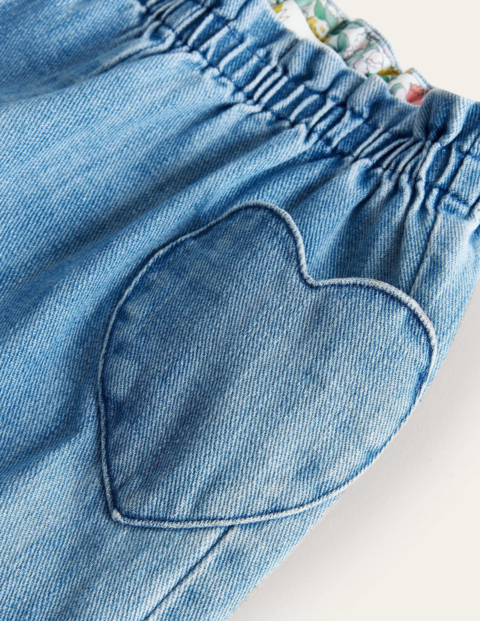 Pull-on Trousers-Mid Vintage Denim-1
