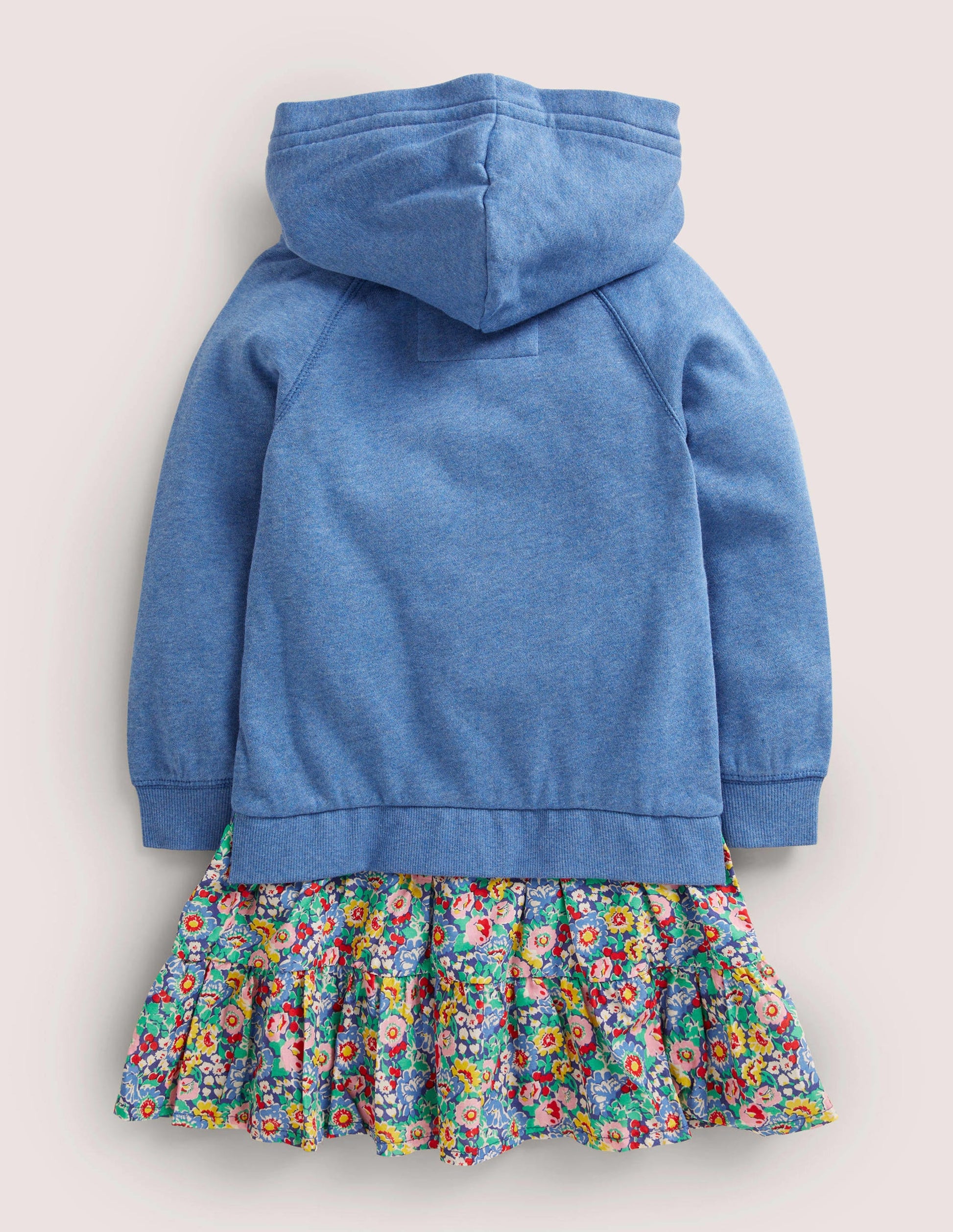 Cosy Hooded Sweat Dress-Multi Floral-2