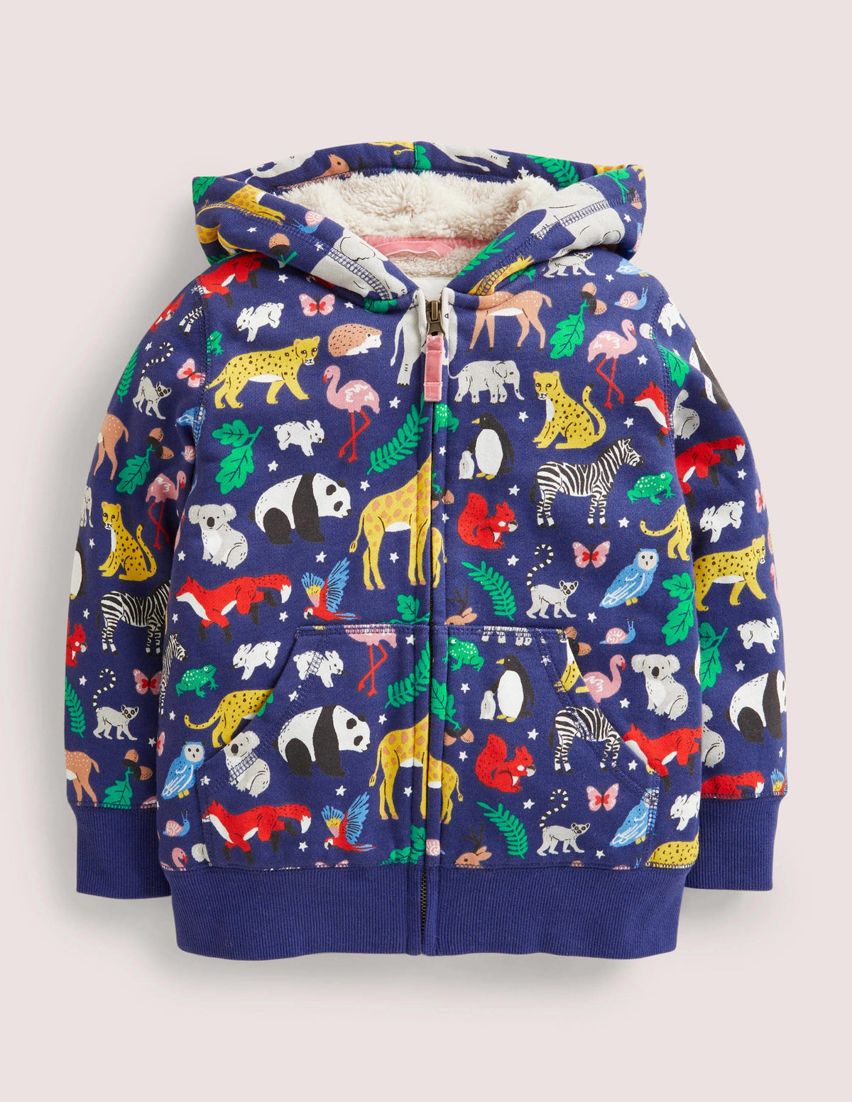 Shaggy-lined Hoodie-Starboard Blue Global Animals-1