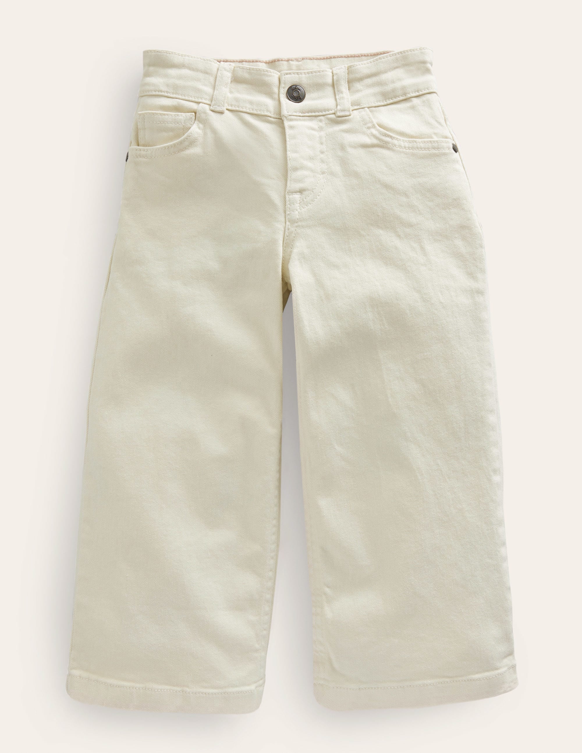 Straight Leg Flare Jean-Ecru - Image 1