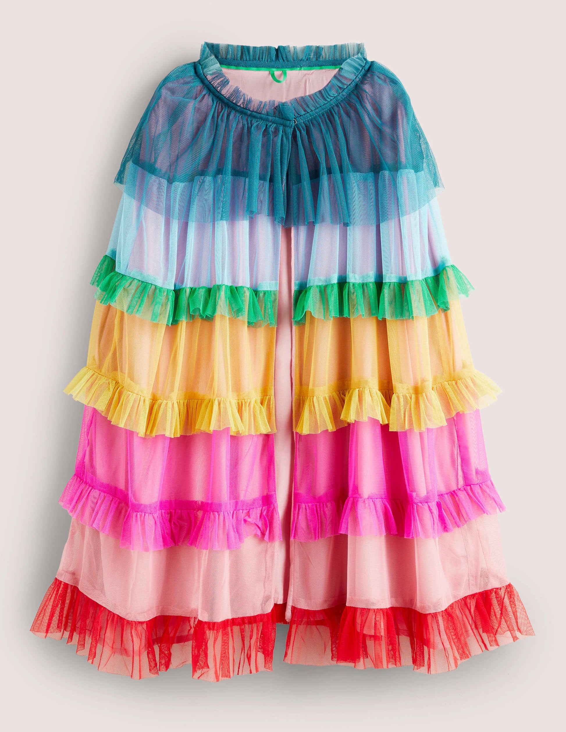 Tulle Cape-Multi Raonbow-1