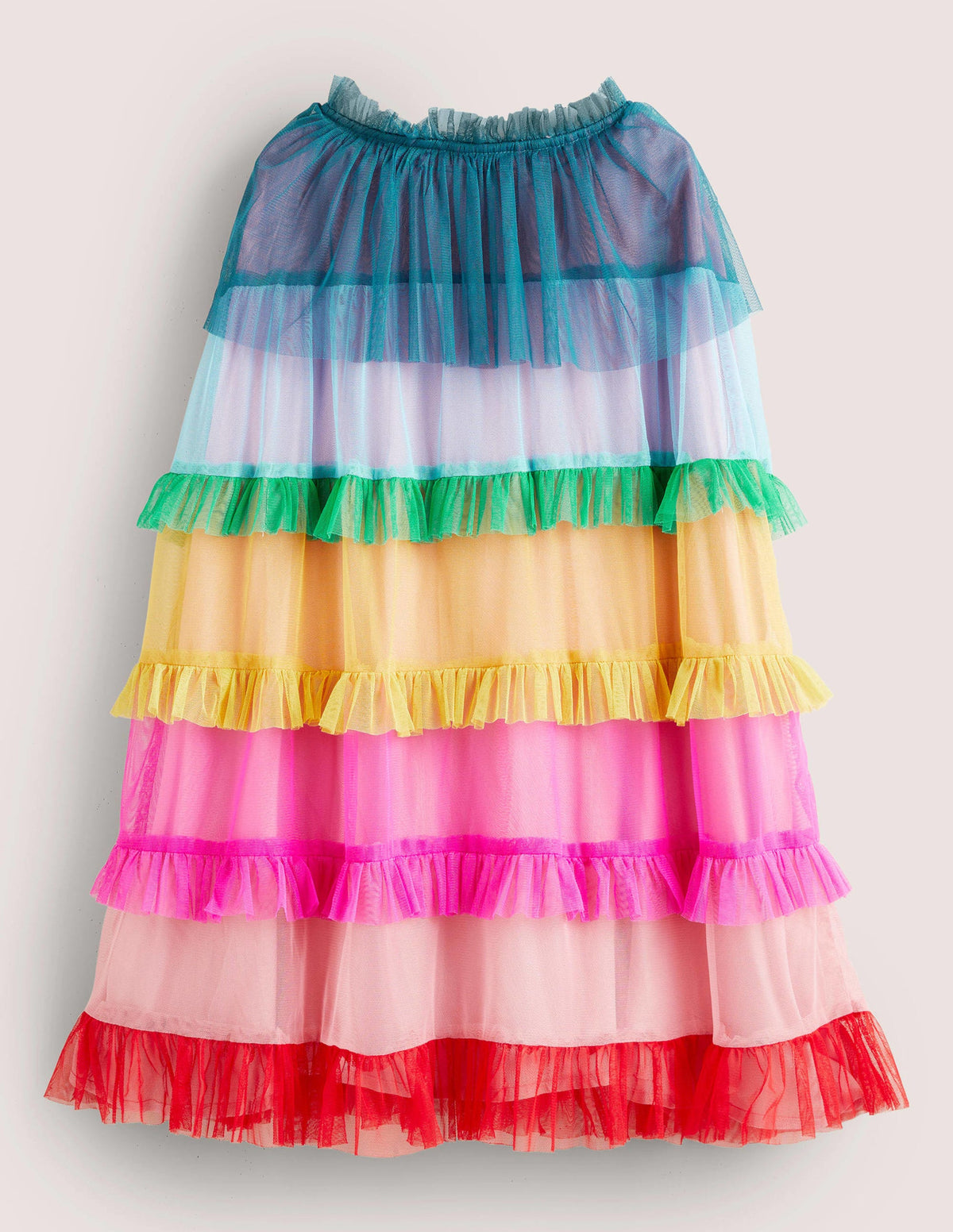 Tulle Cape-Multi Raonbow-2