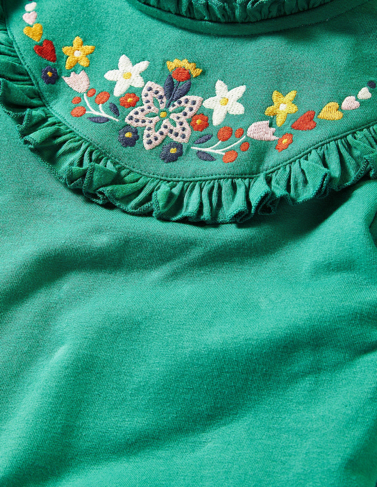Embroidered Sweat Dress-Shady Glade Green - Image 3