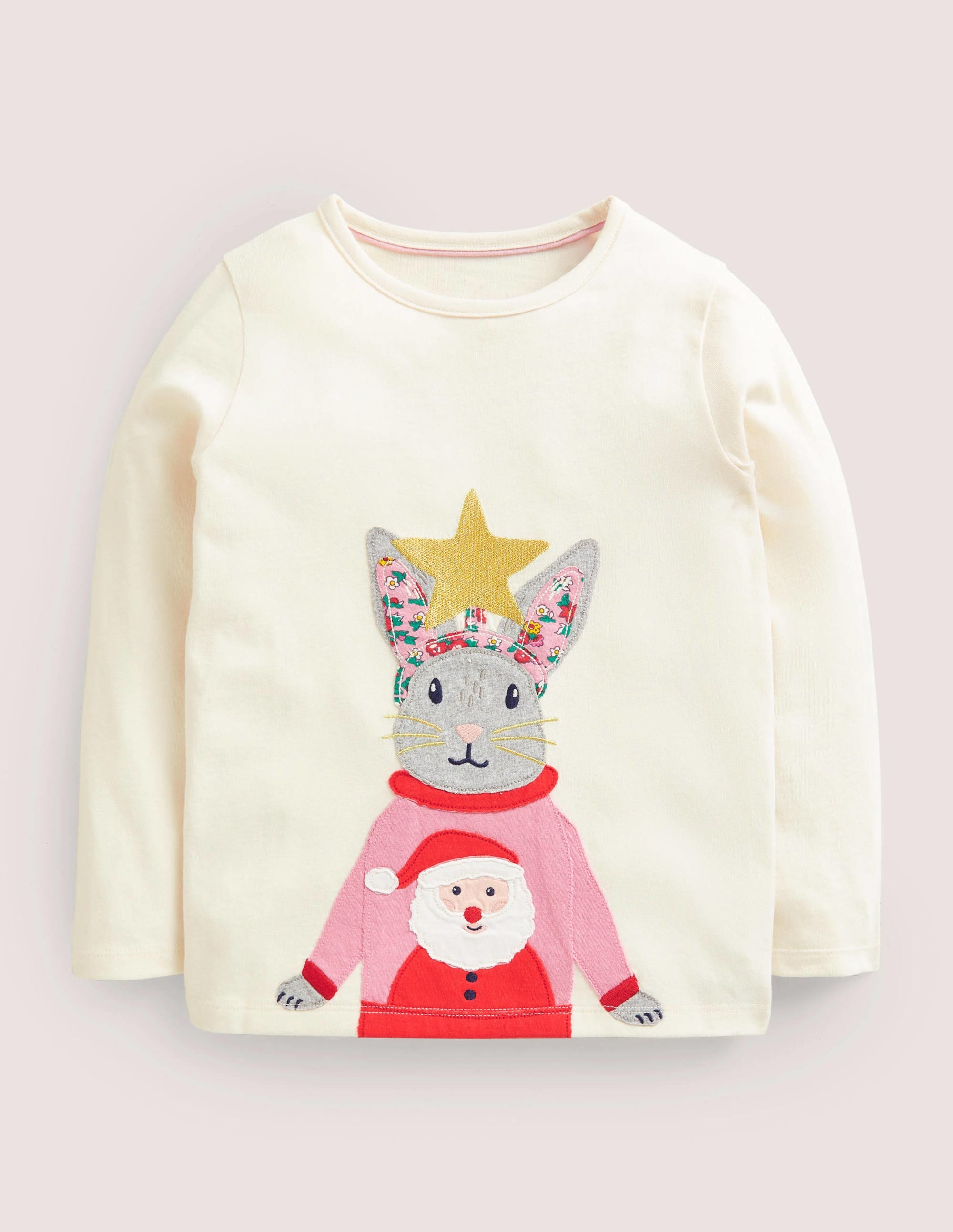 Front & Back T-shirt-Vanilla Pod Christmas Bunny - Image 1
