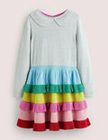 Rainbow Sparkle Knitted Dress-Multi Rainbow