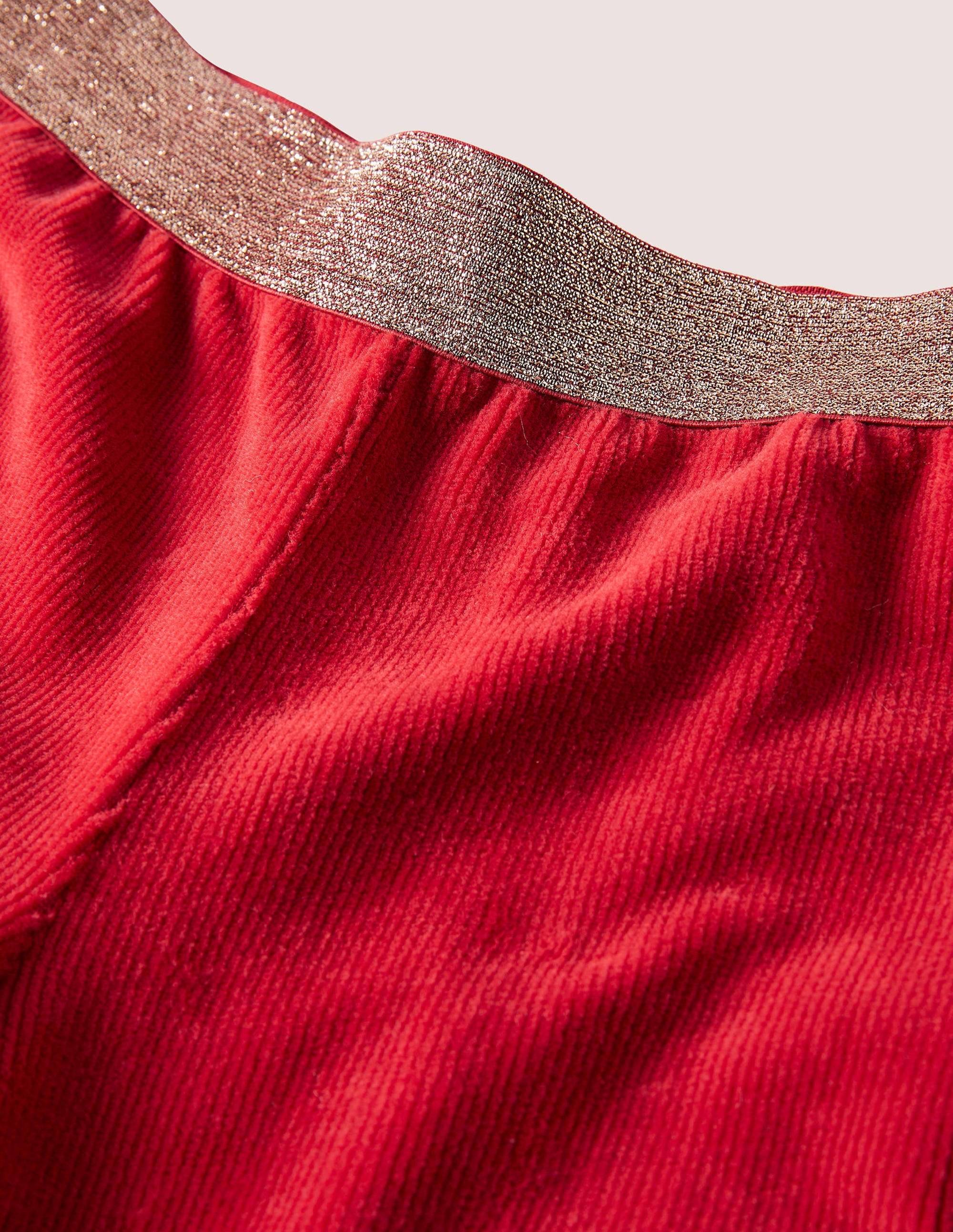 Sparkle Waist Kick Flare-Russet Red - Image 3