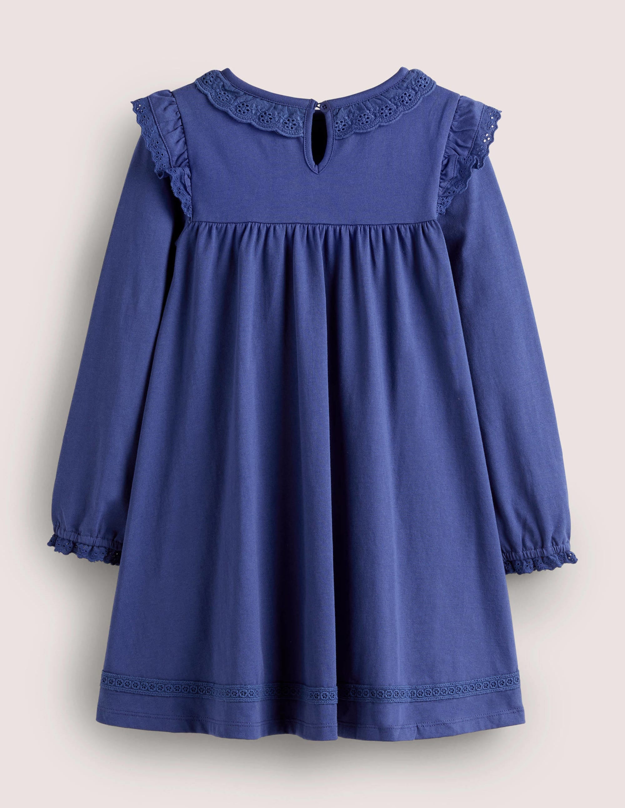 Broderie Frill Dress-Starboard Blue - Image 2