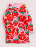 Pattern Towelling Beach Dress-Tickled Pink Strawberries