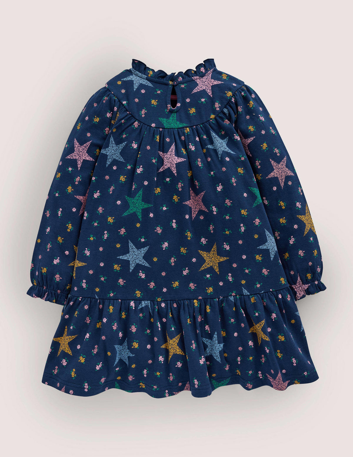 Lightweight Sweat Dress-College Navy Star Floral - Image 2