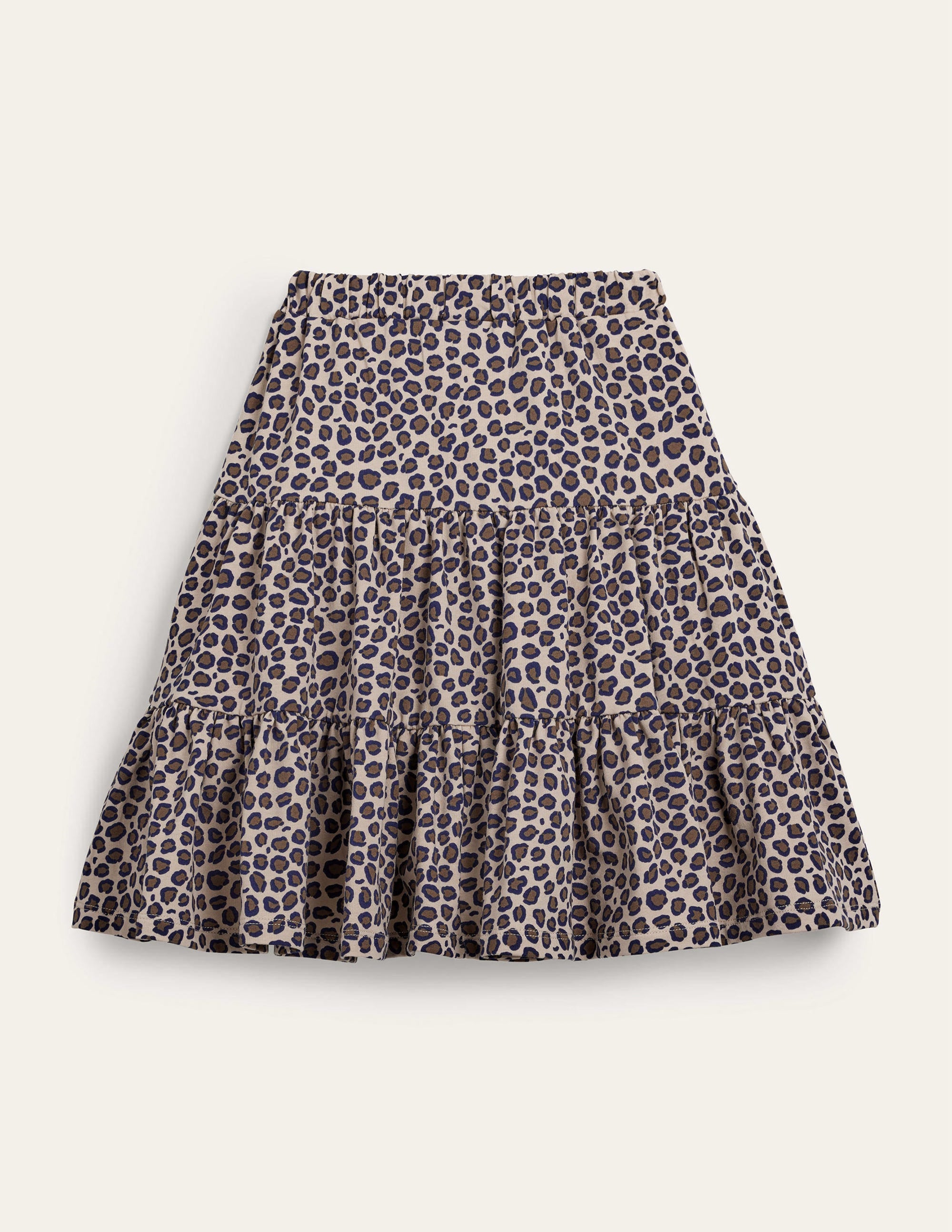 Three Tiered Midi Skirt-Leopard - Image 2