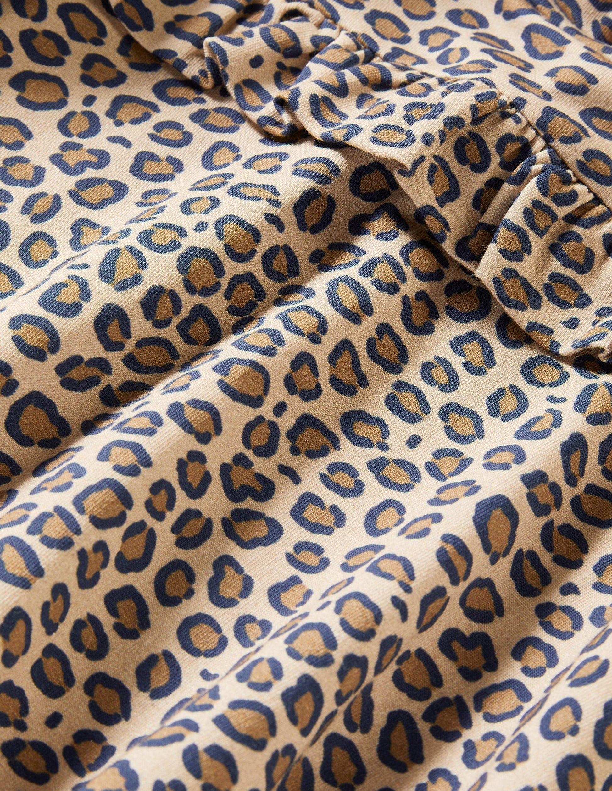 Roll Neck Midi Dress-Leopard-3