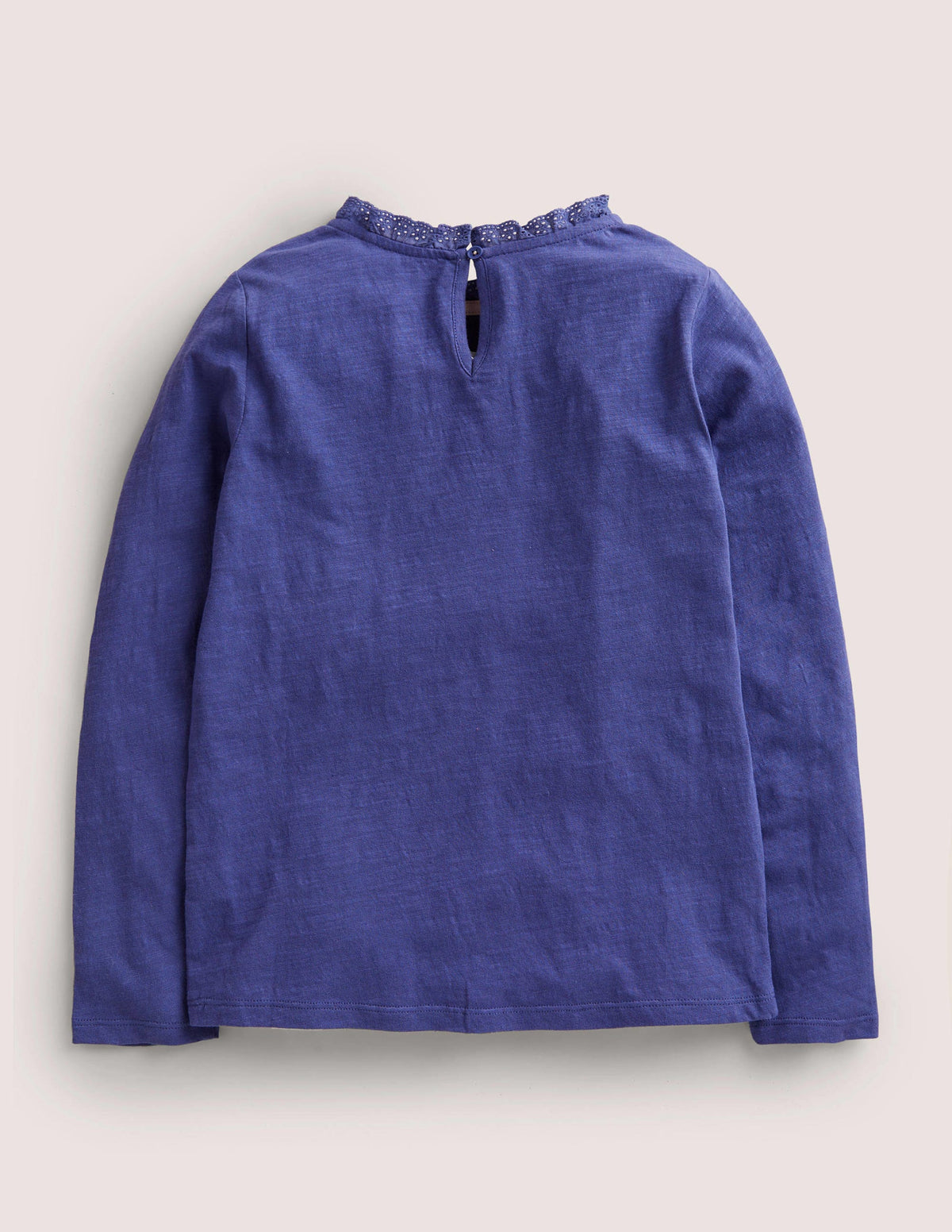Long Sleeve Heart Pocket Top-Soft Starboard Blue-2