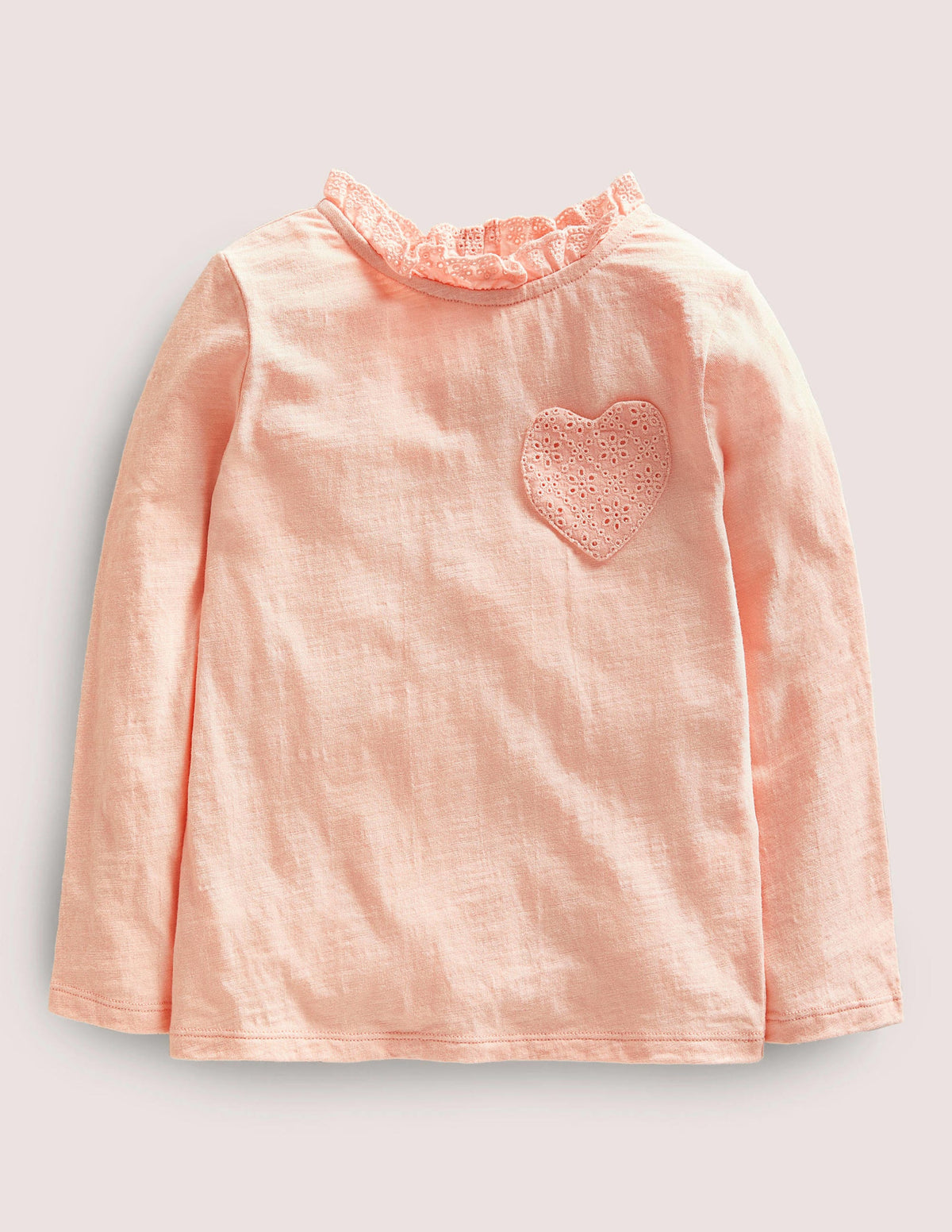 Long Sleeve Heart Pocket Top-Provence Dusty Pink - Image 1