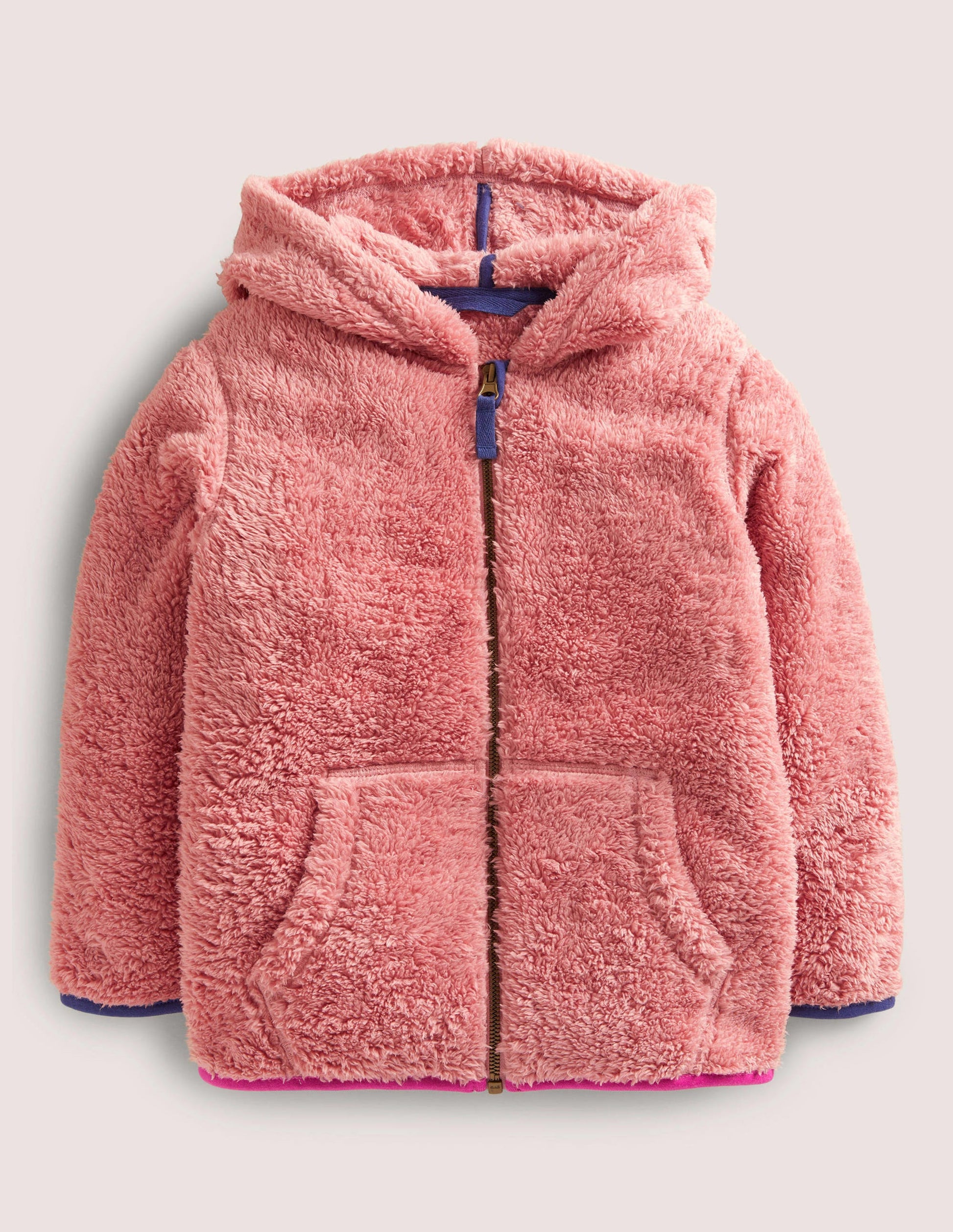 Borg Hoodie-Almond Pink-1