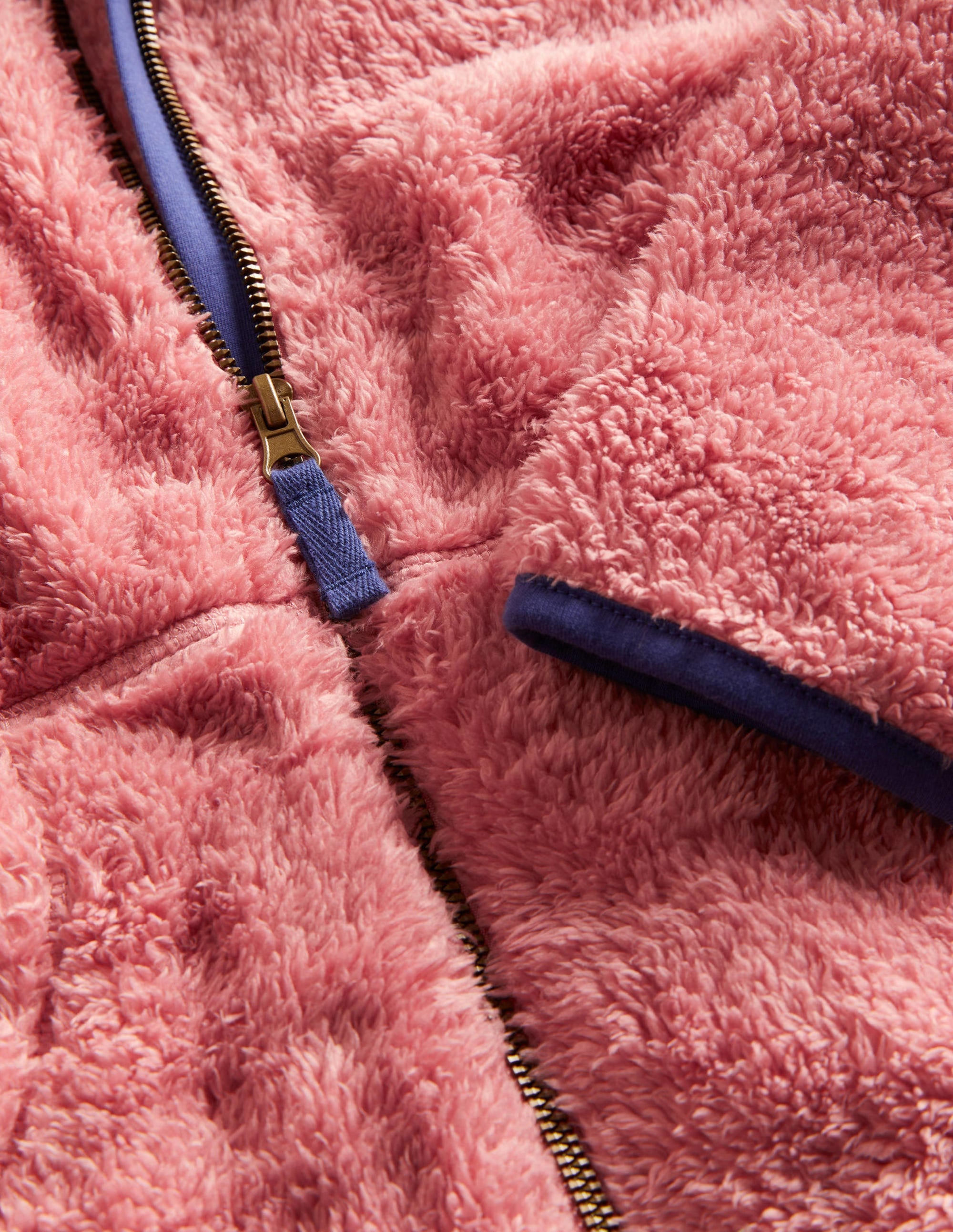 Borg Hoodie-Almond Pink - Image 3