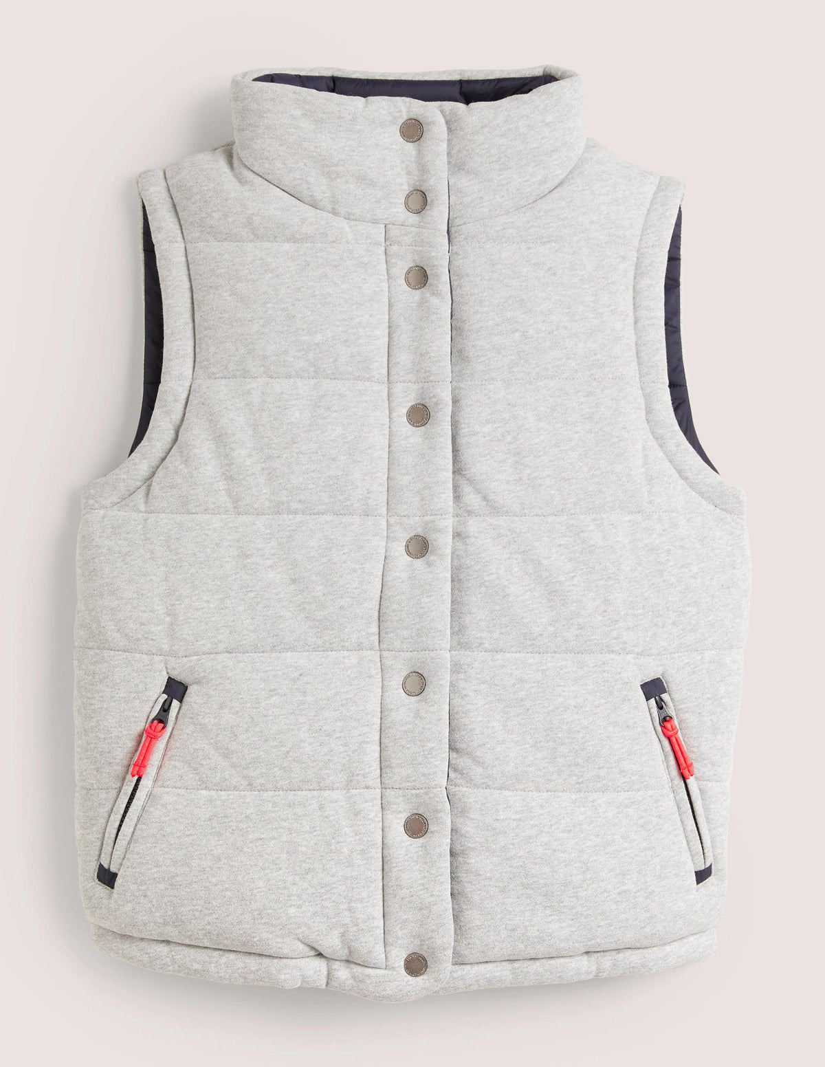 Reversible Gilet-Grey Marl with Navy-7