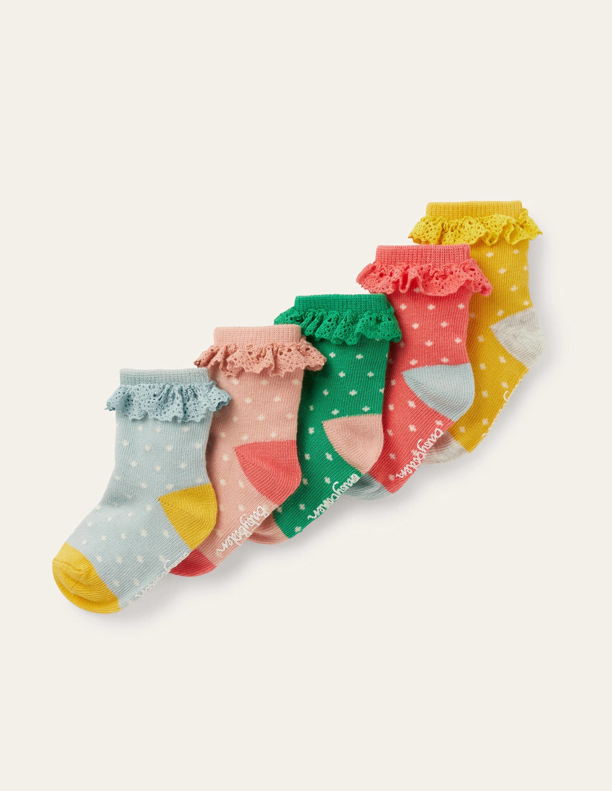 Frilly Socks 5 Pack-Multi-1
