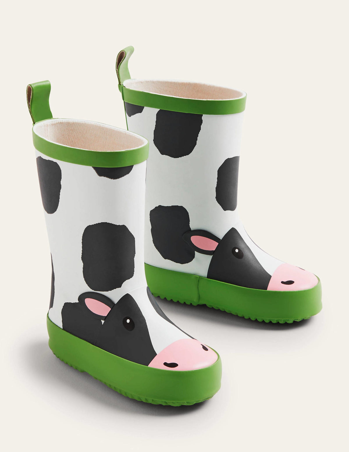 Wellies-Ivory/Black Cow - Image 2