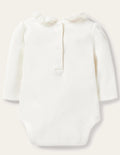 Long-Sleeved Collared Body-Ivory