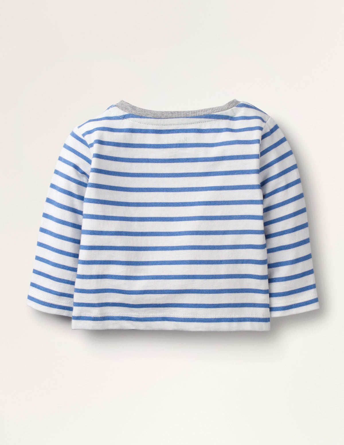 Big Appliqué T-shirt-White/Duke Blue Digger-2
