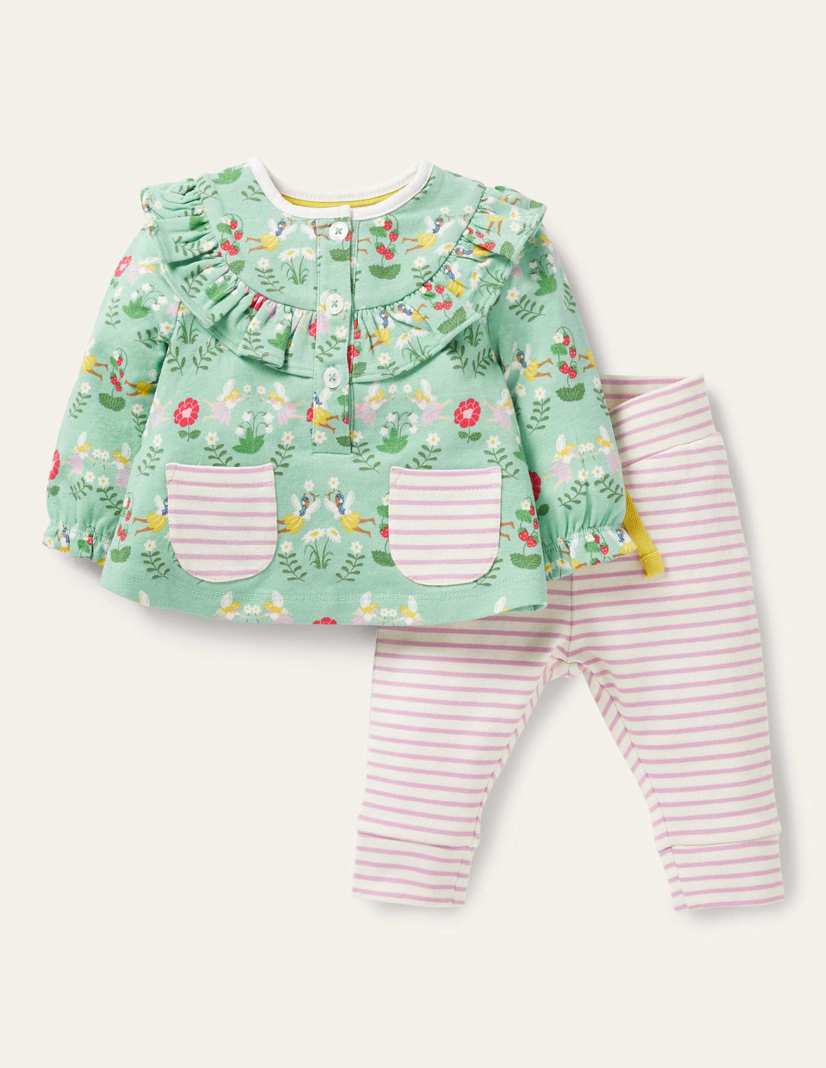 Jersey Ruffle Playset-Fountain Flower Fairies-1