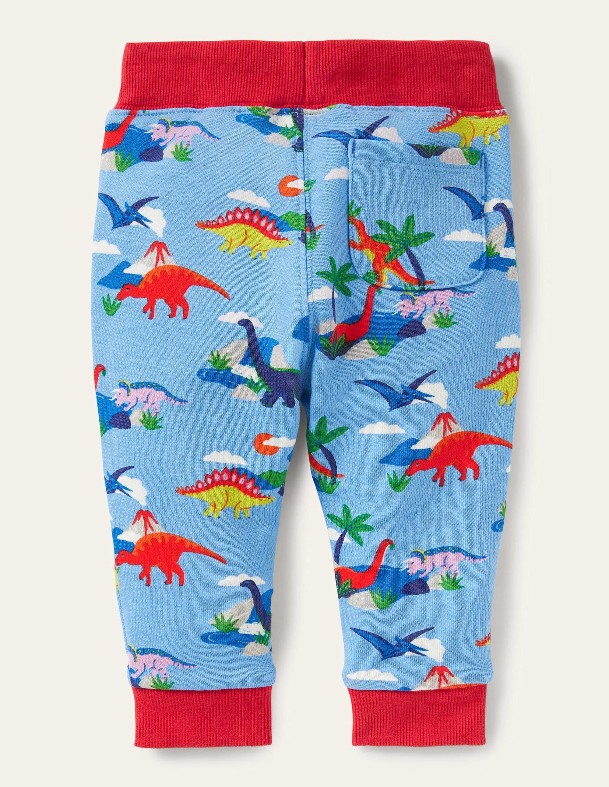 Jersey Printed Bottoms-Surfboard Blue Dino Scene - Image 2