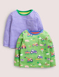 Twin Pack T-shirts-Aloe Green Farm Friends