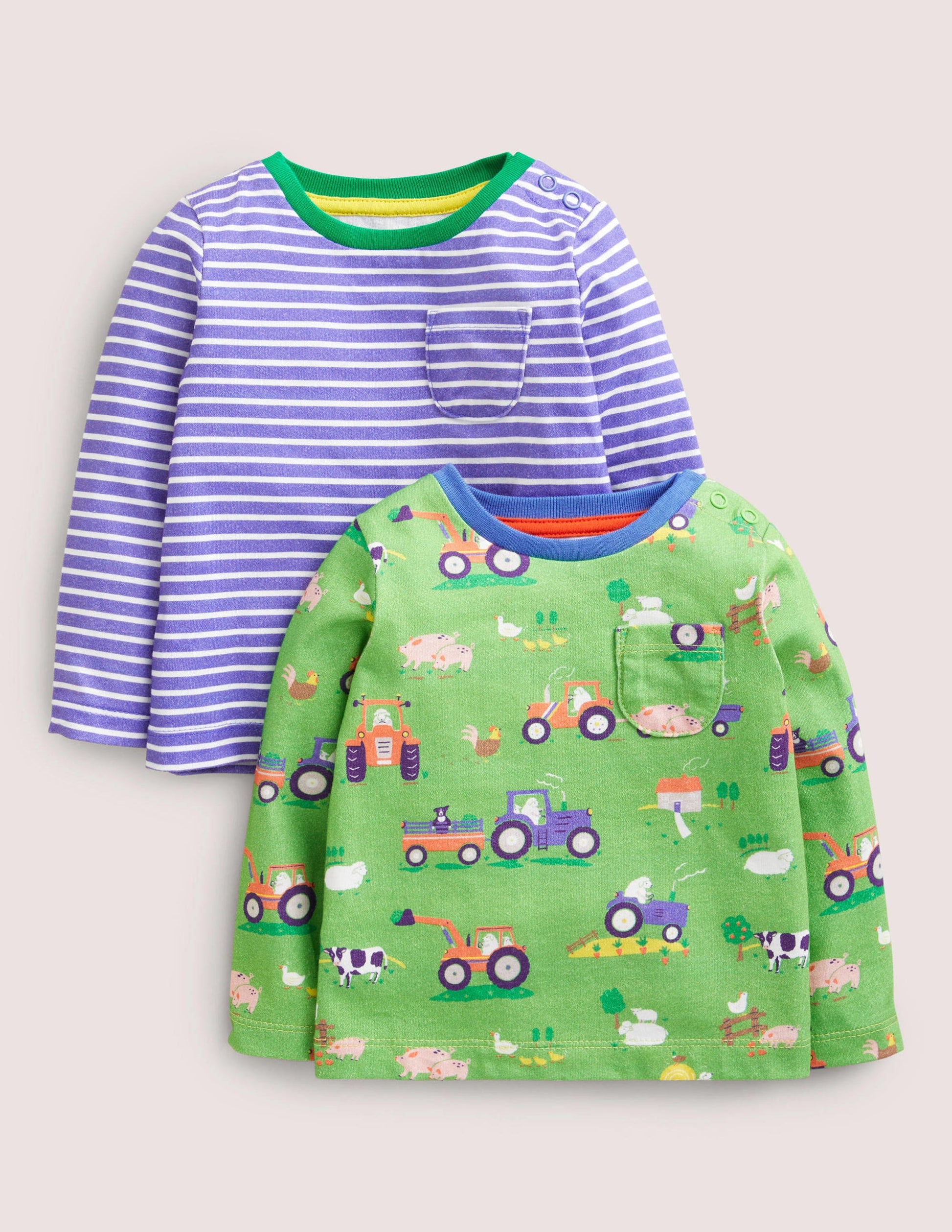 Twin Pack T-shirts-Aloe Green Farm Friends-1