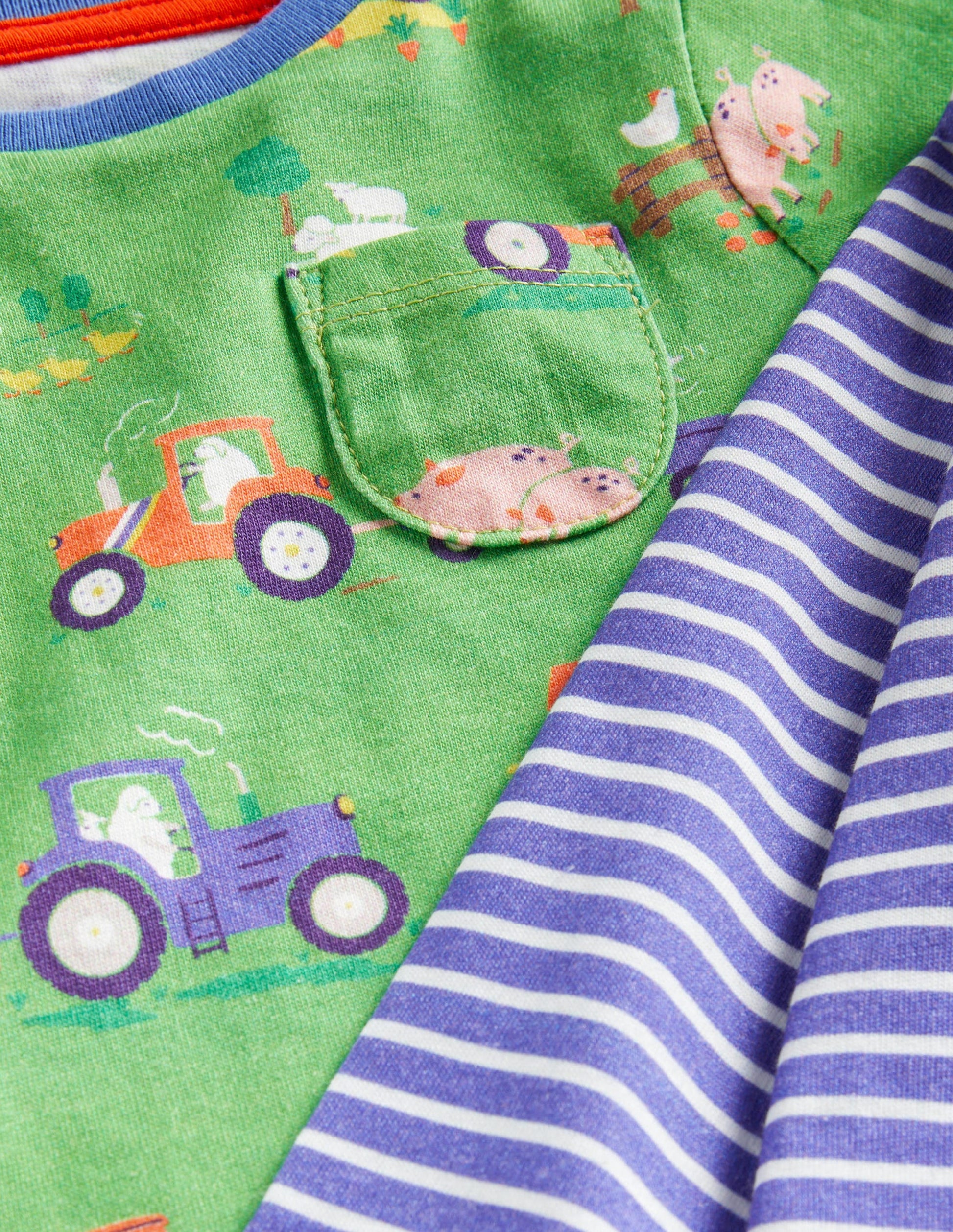 Twin Pack T-shirts-Aloe Green Farm Friends-3