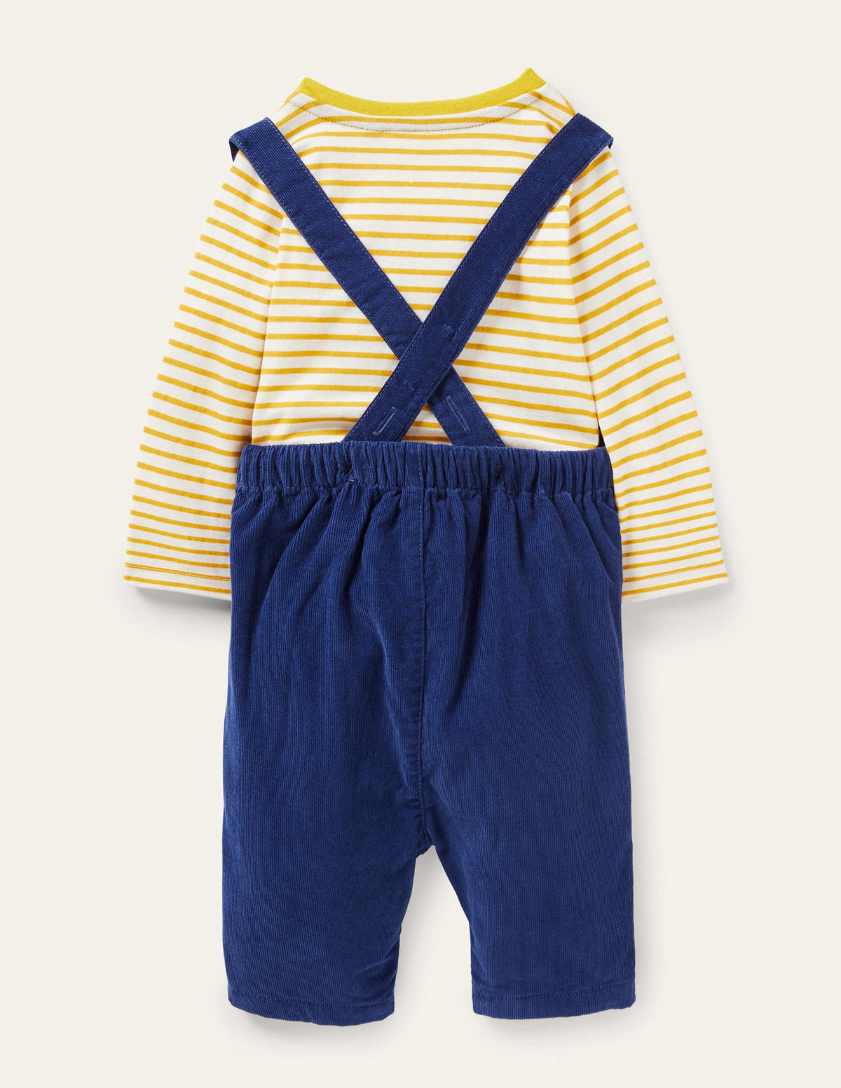 Woven Dungaree Set-Starboard Blue Farm - Image 3