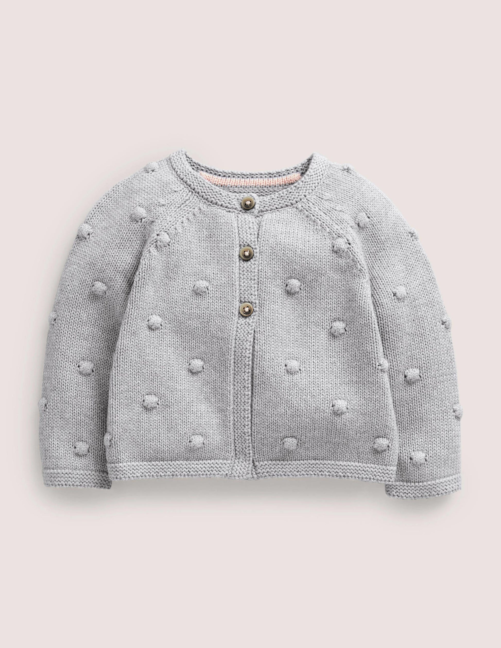 Cosy Bobble Cardigan-Silver Marl-1