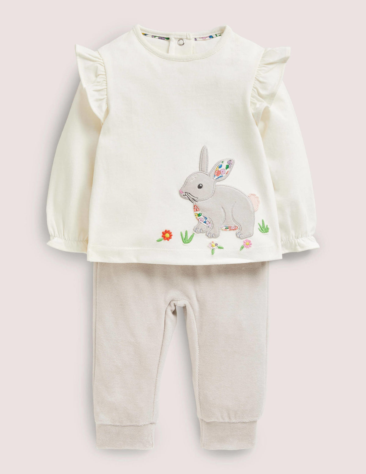Velour Bunny Play Set-Ivory Bunny-1