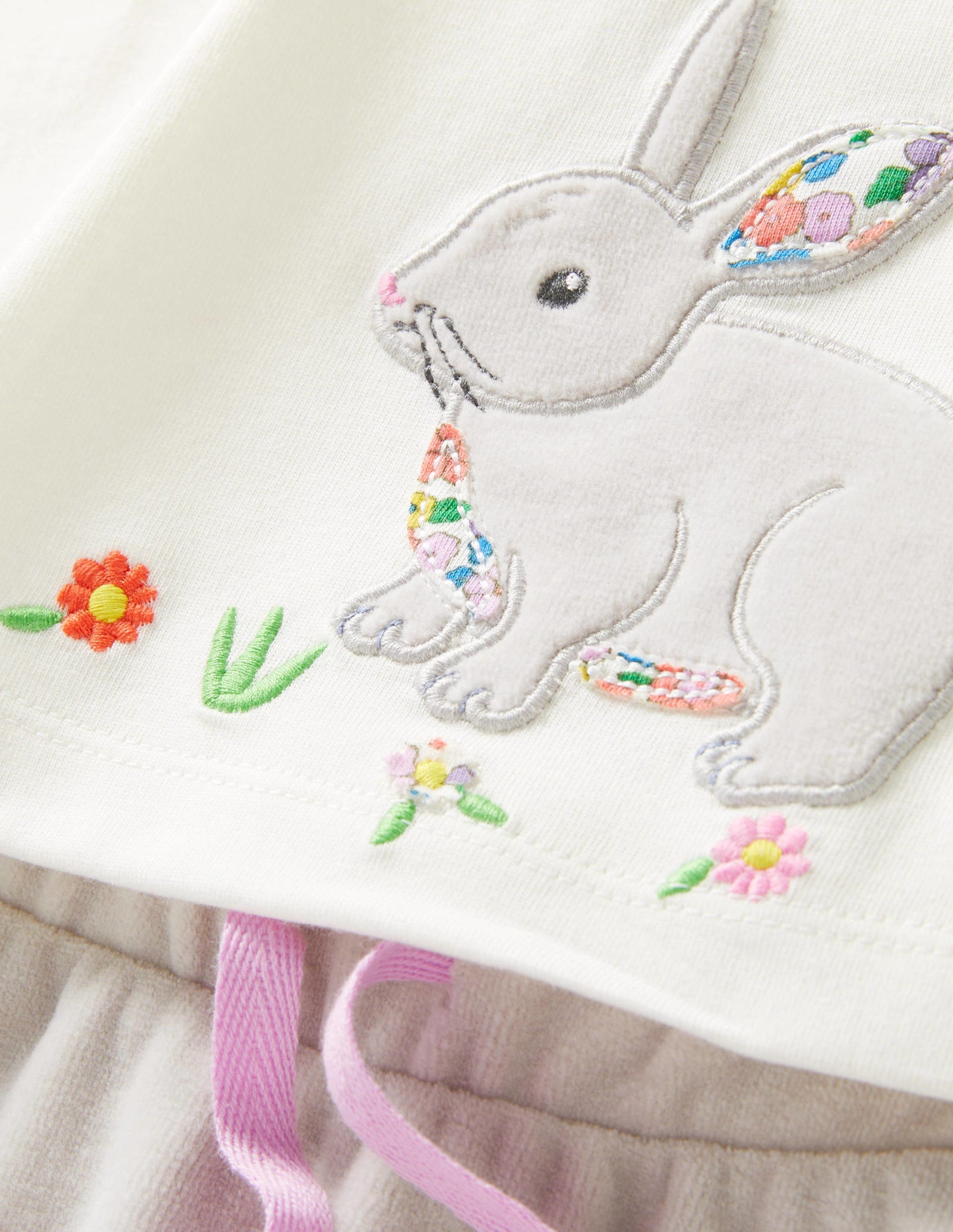 Velour Bunny Play Set-Ivory Bunny-3