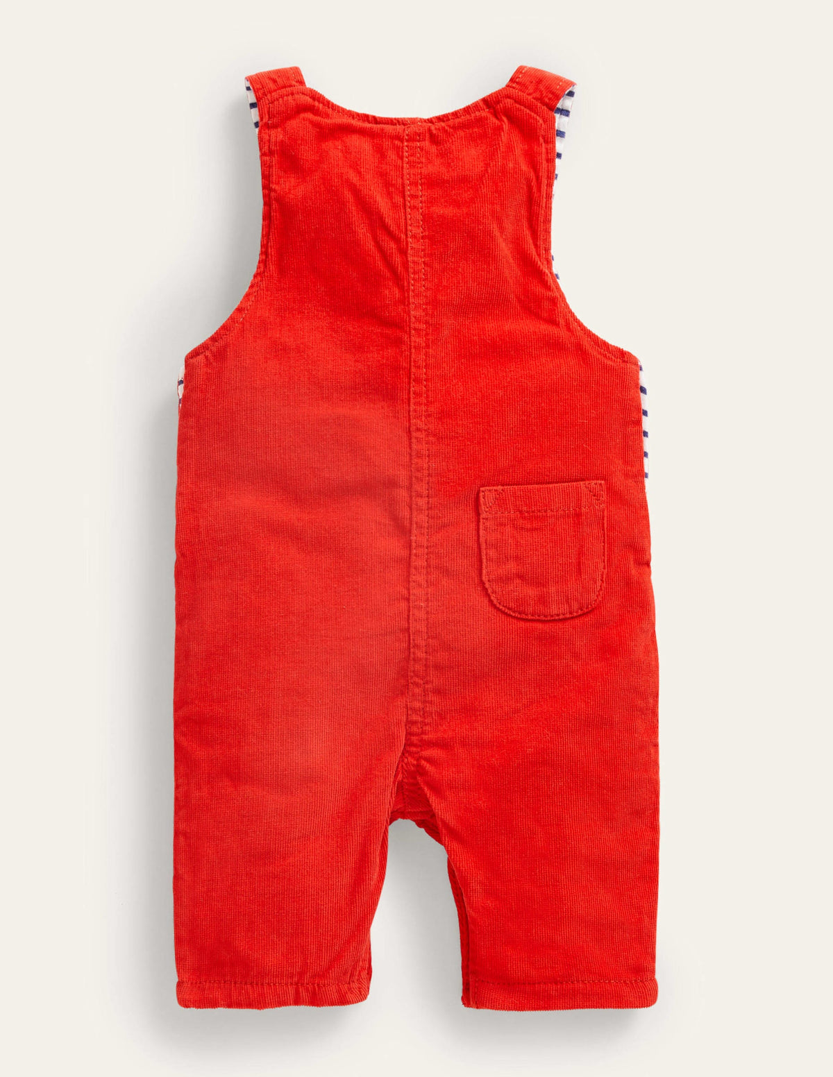 Woven Dungarees-Fire Red-2