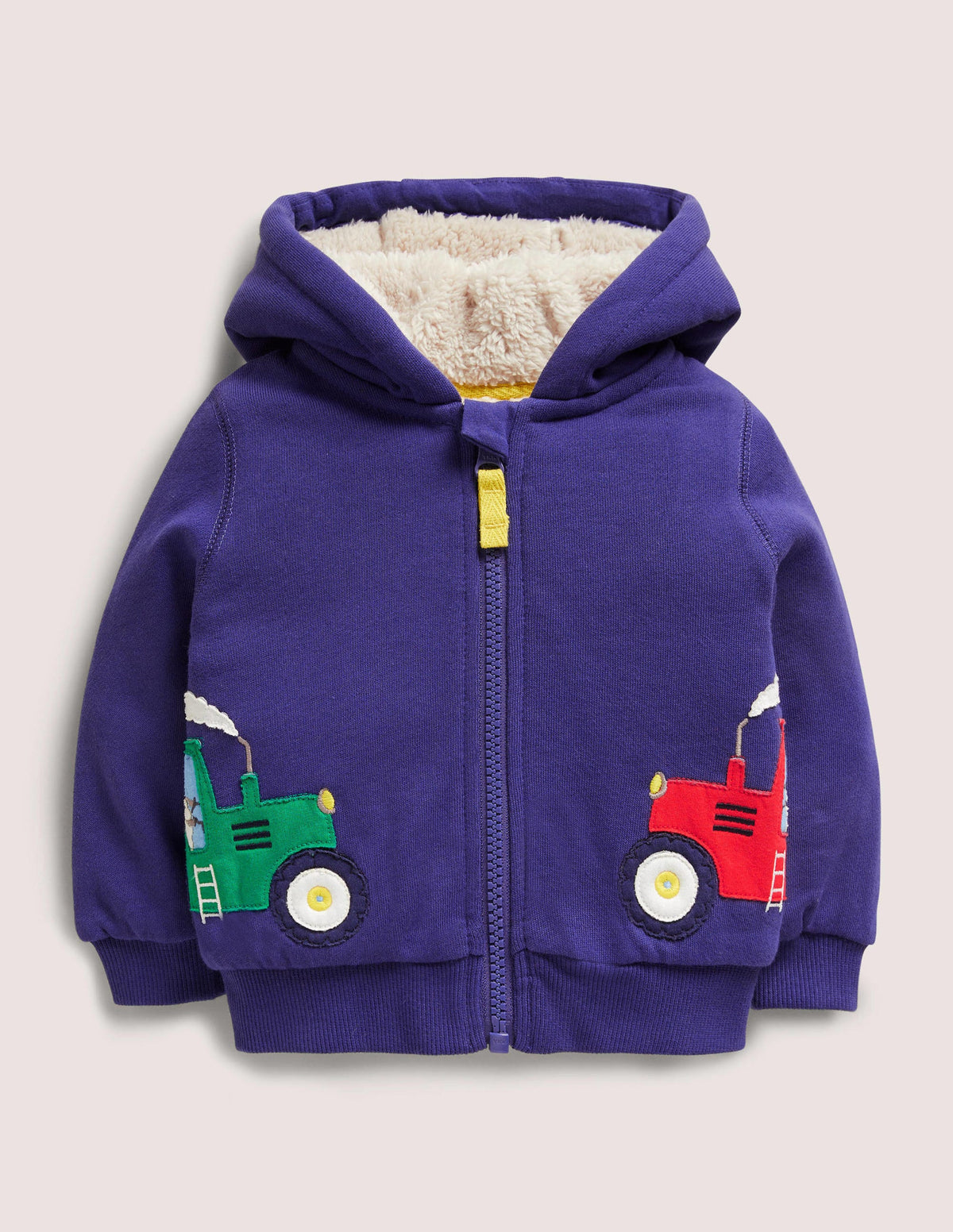Appliqué Shaggy Hoodie-Starboard Blue Tractor - Image 1