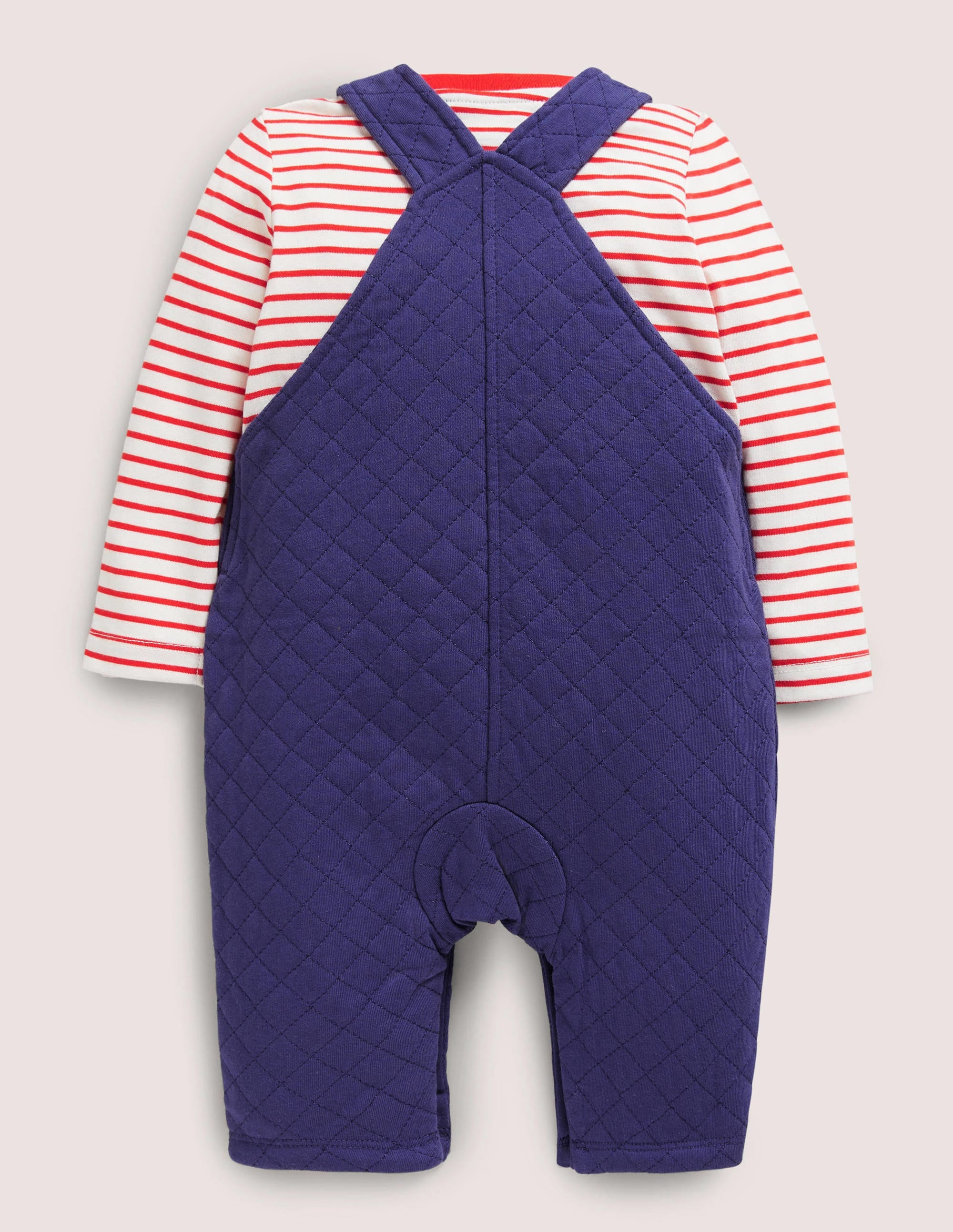 Quilted Dungaree Set-Starboard Blue - Image 2